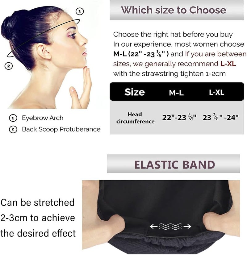 Ruphedy Newsboy Cap for Women Summer Chemo Headwear Hair Loss Cancer Hat with Brim - Image 3